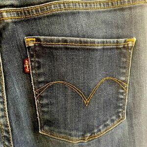 Women’s Demi-Curve Straight Leg Blue Denim Jeans